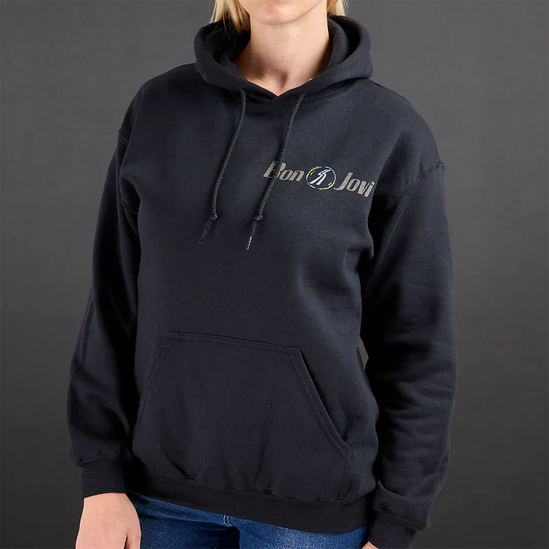 Black On Black Patch Hoodie