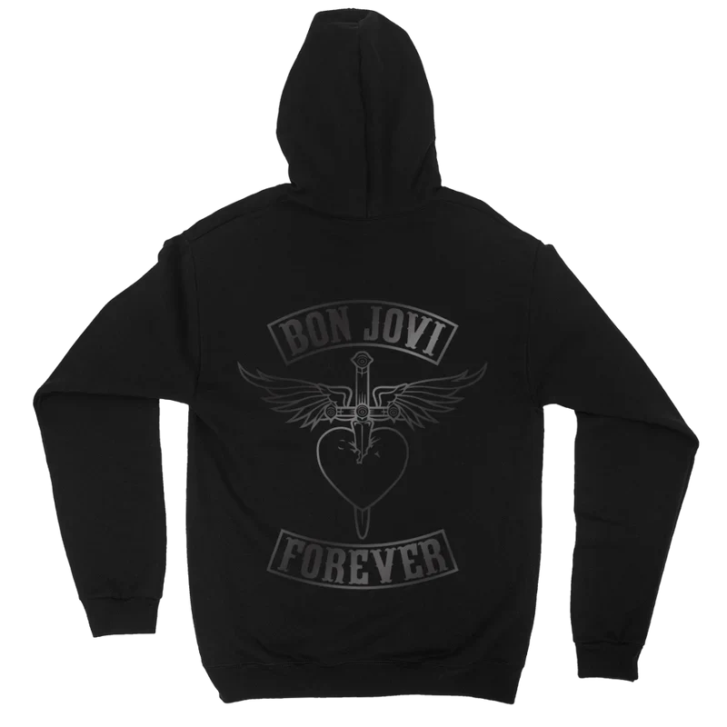 Black On Black Patch Hoodie - Image 6