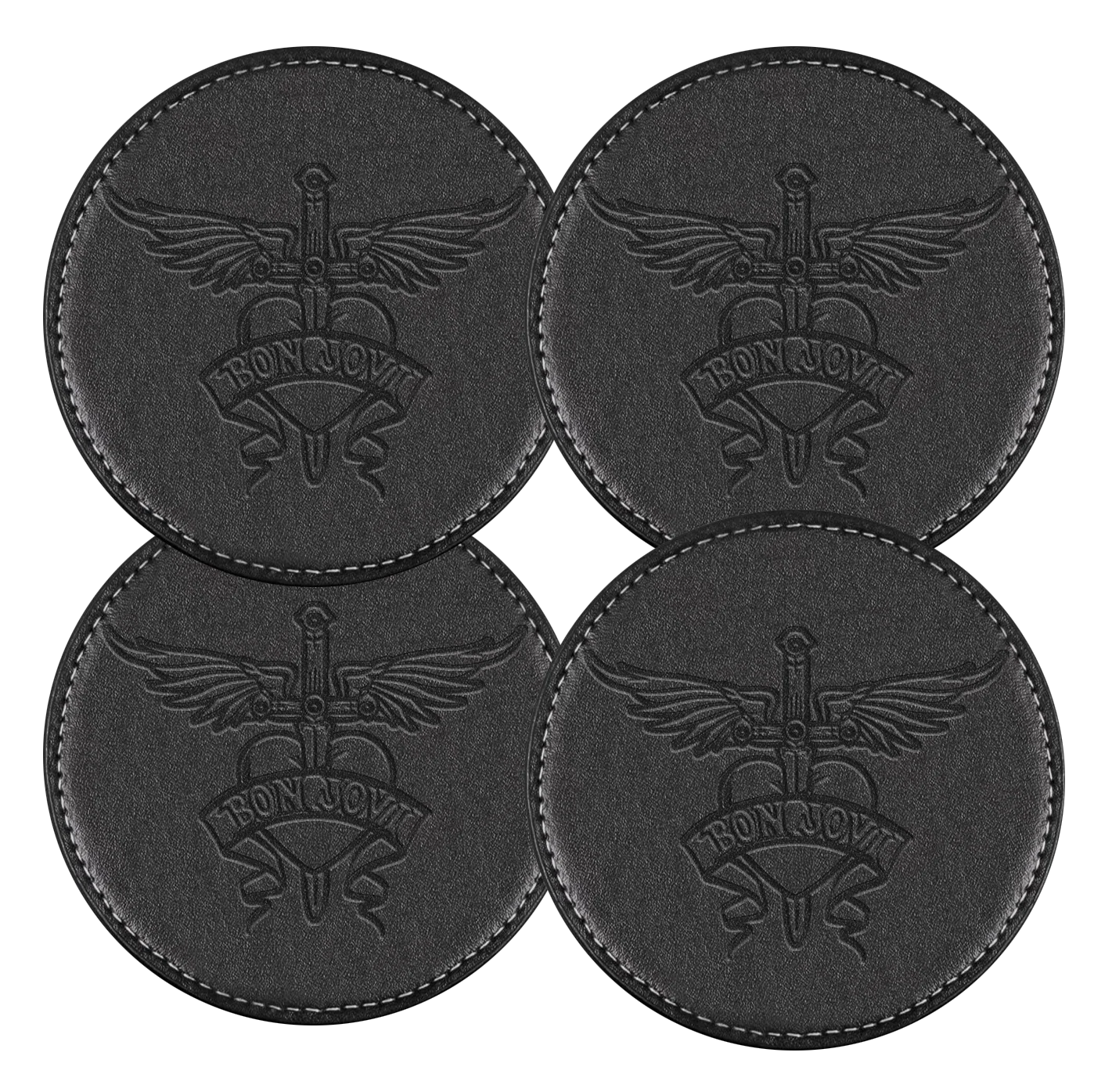 Embossed Heart & Dagger Coasters - Image 2