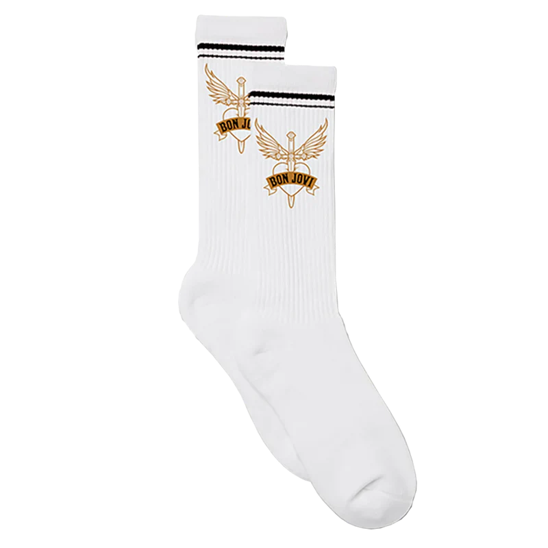 Heart & Dagger White Socks - Image 3
